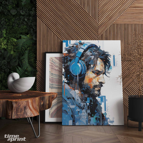 Άνδρας με Ακουστικά