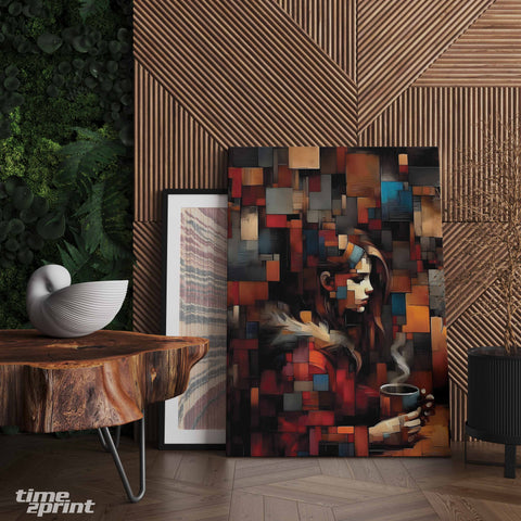 Κοπέλα που πίνει τον καφέ της