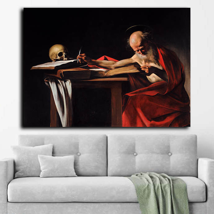 Caravaggio - Saint Jerome Writing - Time2PrintCanvas