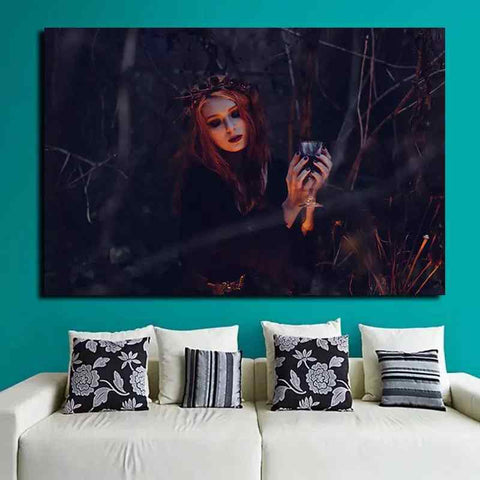 Γυναικείο Πορτραίτο σε Δάσος - Time2PrintCanvas